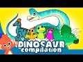 Learn Dinosaurs for Kids | Cute Dinosaur movie Compilation | Triceratops Brachiosaurus T-rex