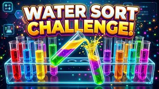 Water Sort Puzzle Challenge 💧🌈 | Can You Sort All Colors 😱#WaterSort #WaterSortPuzzle