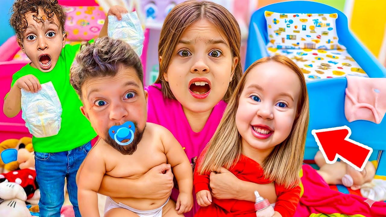 ANNEM BABAM BEBEK OLDU !! KUZEY ELİF 24 SAAT BEBEK GİBİ BAKTI !!