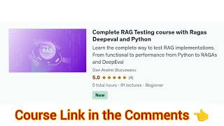 Complete RAG Testing course with Ragas Deepeval and Python