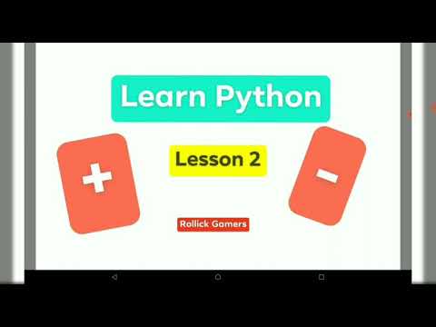 Adding and Subtracting on Python 😯 II Python lesson 2