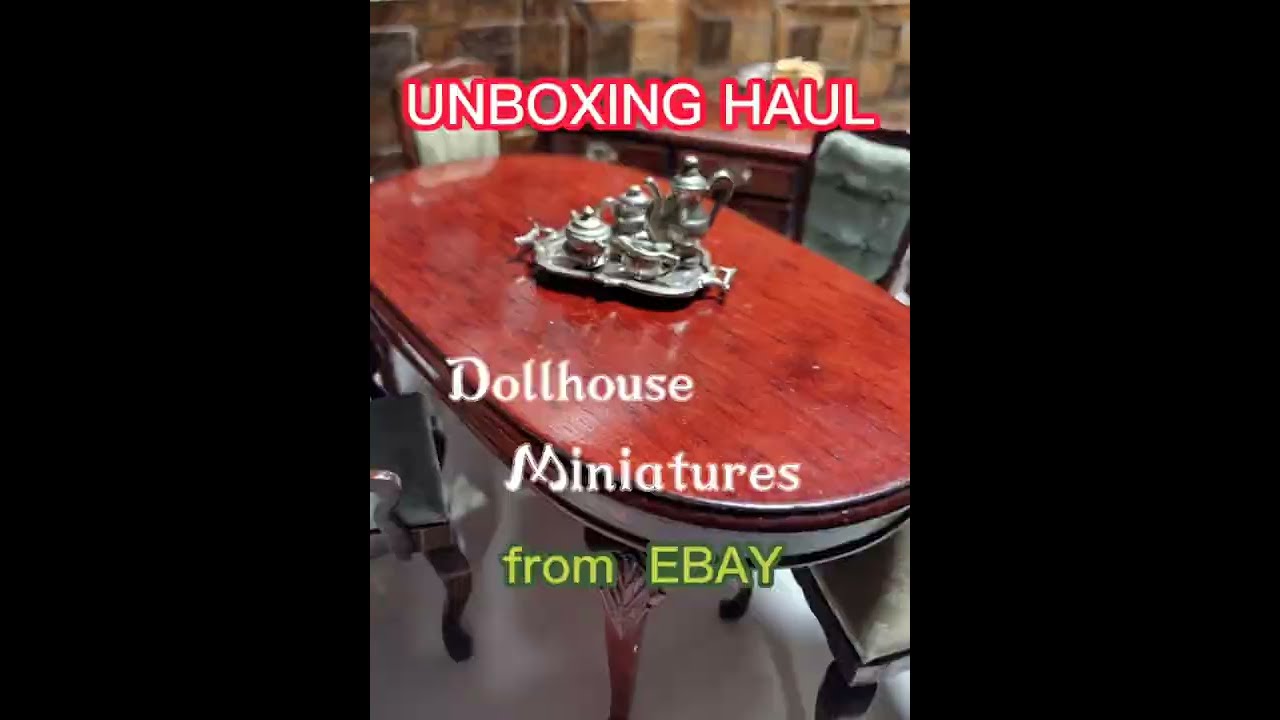 UNBOXING HAUL DOLLHOUSE MINIATURES from EBAY