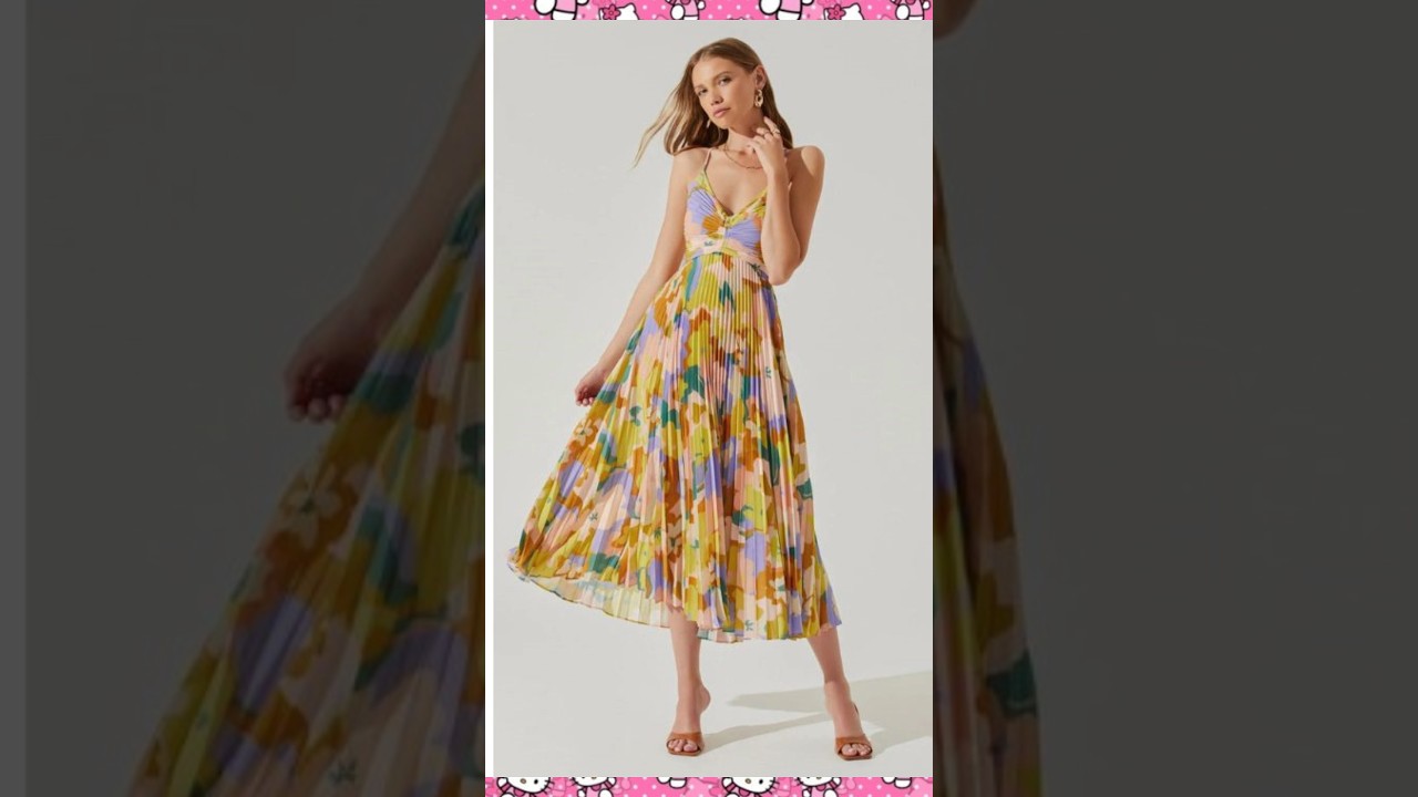 Best Summer ⛱️ Frock Midi Dresses For English Women| Classic Midi Dress Styles 