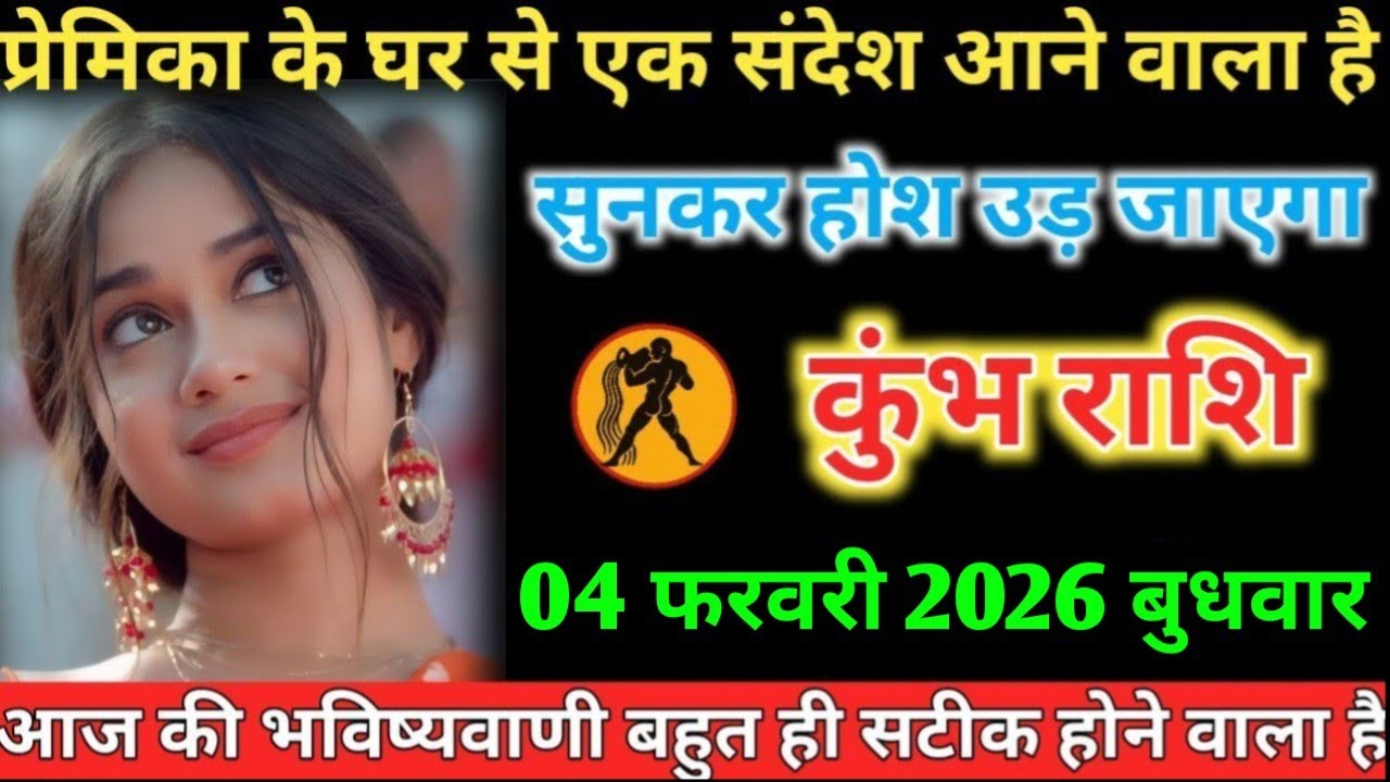 #कुंभ प्रेमिका के घर से एक संदेश आने वाला है सुनकर होश उड़ जाएगा 04 फरवरी 2026 बुधवार
