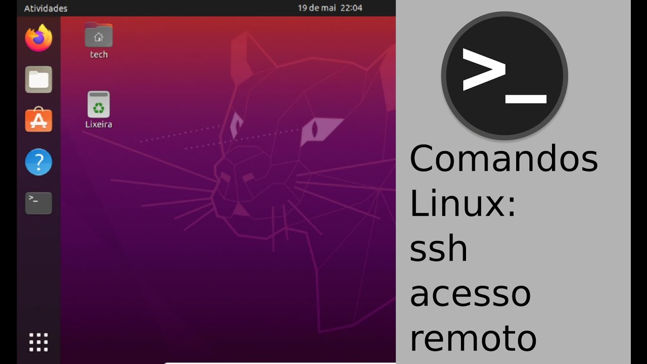 COMANDOS DO LINUX - SSH (ACESSO REMOTO) - YouTube