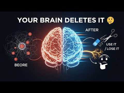 Your Brain's "Delete Button": Synaptic Pruning Explained (Use It or Lose It)