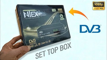 NTEX GOLDEN V8 Full HD 1080p SET- TOP BOX | WI-FI | DVB | All Free Channel 🔥