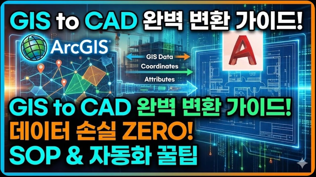 ​🏗️ 스마트 건설의 핵심, GIS-CAD 데이터 '완벽 동기화'를 위한 SOP 가이드
