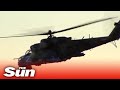 Russian attack helicopters destroy Ukrainian missile launch site