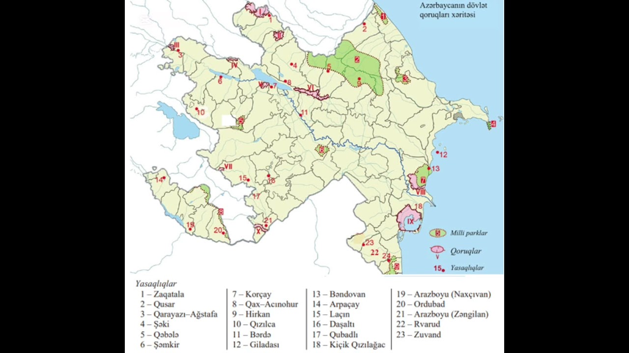 Azərbaycanın milli park və qoruqları, yasaqlıqları🦌🌳