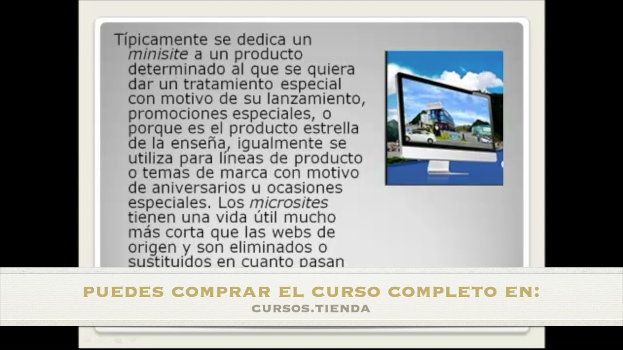 Marketing digital - Tema 21 Minisites promocionales