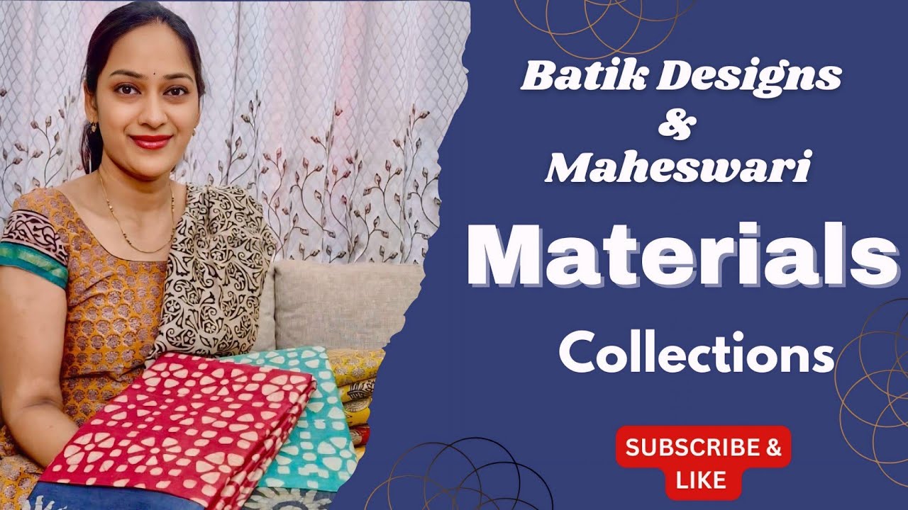 Batik Designs || Dress Materials || Maheshwari Cottons || To Order WhatsApp 9000486535