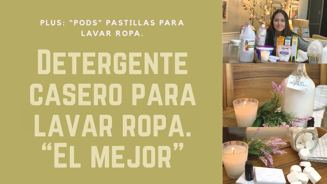 Detergente Líquido para lavar ropa casero. Plus: “PODS” pastillas caseras  p/ lavar tu ropa.(Ep 47) - YouTube