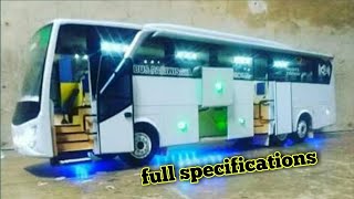Full spek Miniatur bus skala 1:20 dengan replika engine Mercedes Benz OC 500 RF 2542
