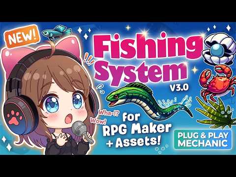 RPG Maker Fishing System Minigame + Assets 🎣 (Add This to Your Game!) RPGツクール