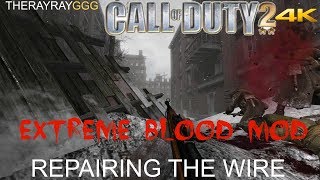 Call Of Duty 2 Realism No Hud Extreme Blood Mod Enb - Repairing The Wire