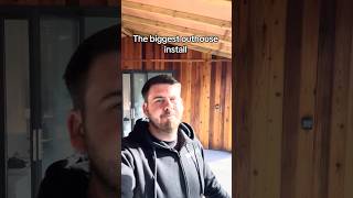 Second fixing the biggest outhouse! #electrician #install #diy #electrical #howto