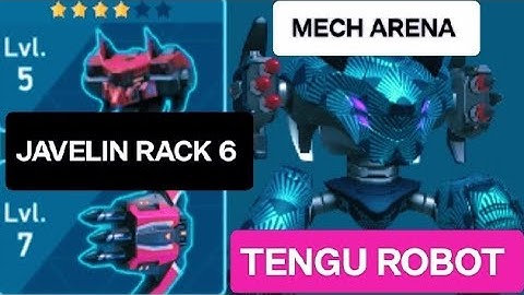 TENGU ROBOT & JAVELIN RACK 6 FOR MECH ARENA GAME,#dsnmag #mecharena