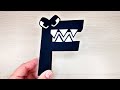 Cool craft  paper alphabet lore f