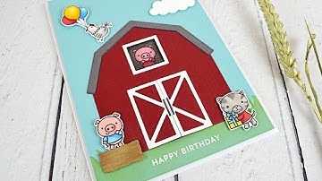Clip of interactive rotating wheel barn card with a twist