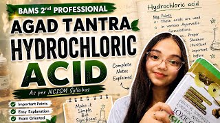 Hydrochloric Acid Poisoning Explained | Agad Tantra BAMS 2nd Prof | Toxicology Made Easy