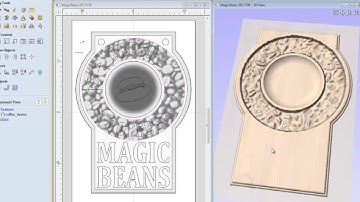 Vectric V8 Tutorials - Magic Beans 3D Modeling