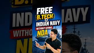 Study B.Tech for FREE😱in Indian Navy! #indiannavy #jee #jeemains #jee2026 #iit #btech #shorts