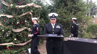 SUBASE New London Gold Star Family Holiday Remembrance Tree Ceremony 2020