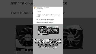 AVALIANDO PC @Danizin_XD #pcgamer #pc #viral #avaliaçãodeproduto #pcgaming #gamer #informatica