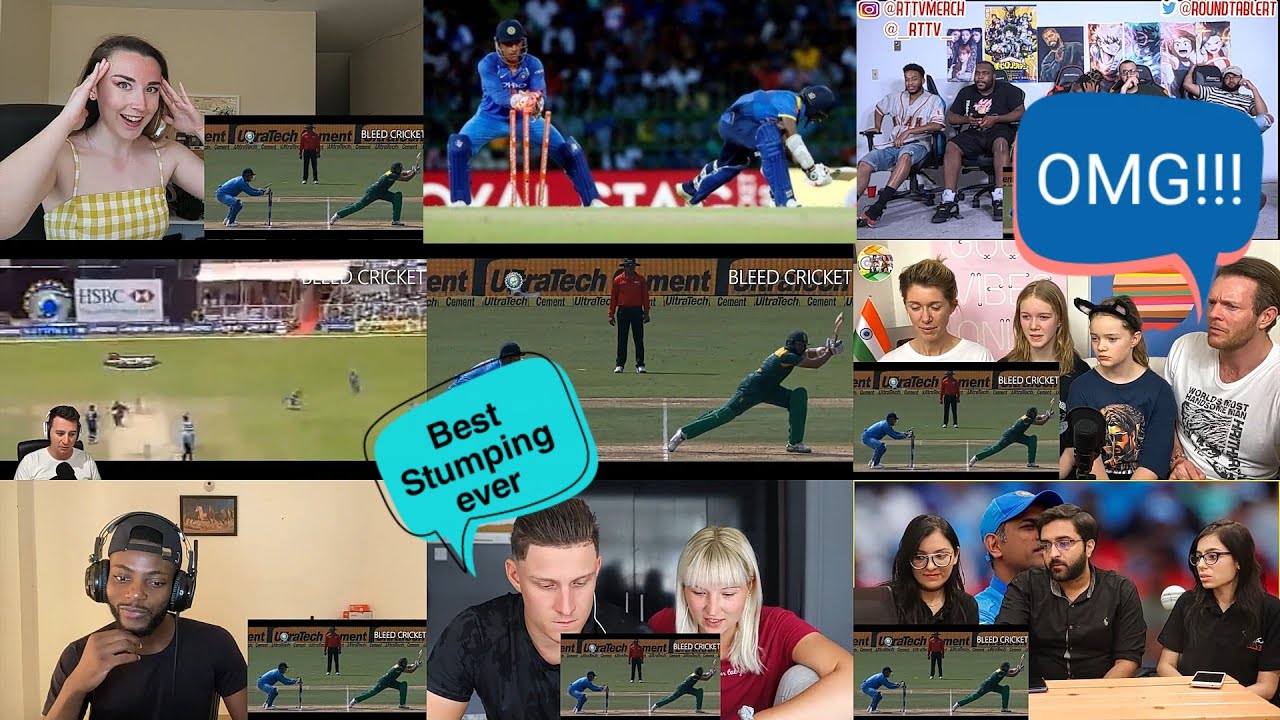 MS DHONI Wicket Keeping Reaction Mashup 