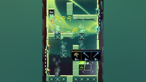 Lemmings. World 4 - Asteroids. Level W 9-2. Walkthrough.