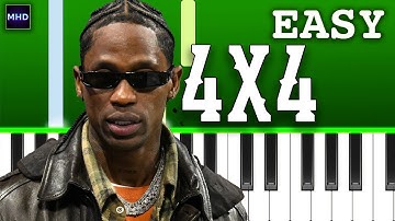 Thumbnail of Travis Scott - 4X4 (Piano Tutorial)