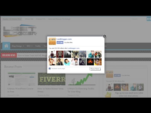 Comment ajouter Facebook PopUp Lightbox sur wordpress