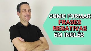 Escreva as frases negativas do Diálogo em inglês e sua possível tradução:  Escreva as frases 