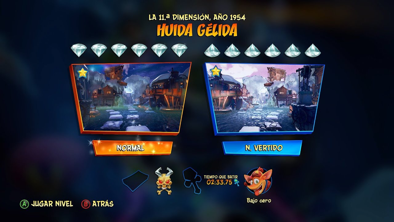 Crash Bandicoot 4 | Huida Gelida Invertido - Todas las Gemas