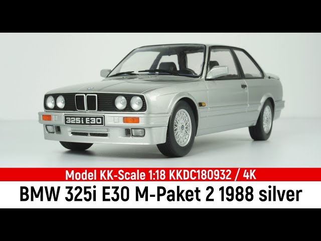 Model KK-Scale 1:18 BMW 325i E30 M-Paket 2 1988 silver KKDC180932