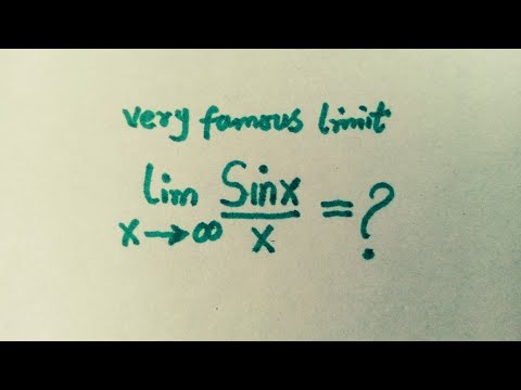 Famous limit Question