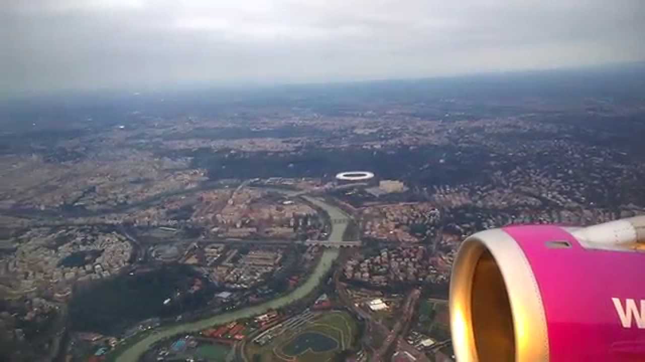 Wizzair lądowanie | landing | atterraggio | Rome - Ciampino CIA (24.12.2014)