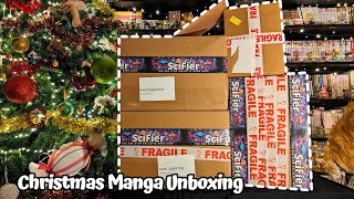 Unboxing My Crazy Massive Christmas Haul ᕦ(ò_óˇ)ᕤ ~ SciFier Manga Unboxing 100+ Volumes