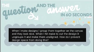 Famous 60 Second Answers: How To Keep Your Objects Together When Cutting #cricut #designspace #tutorial Wealth