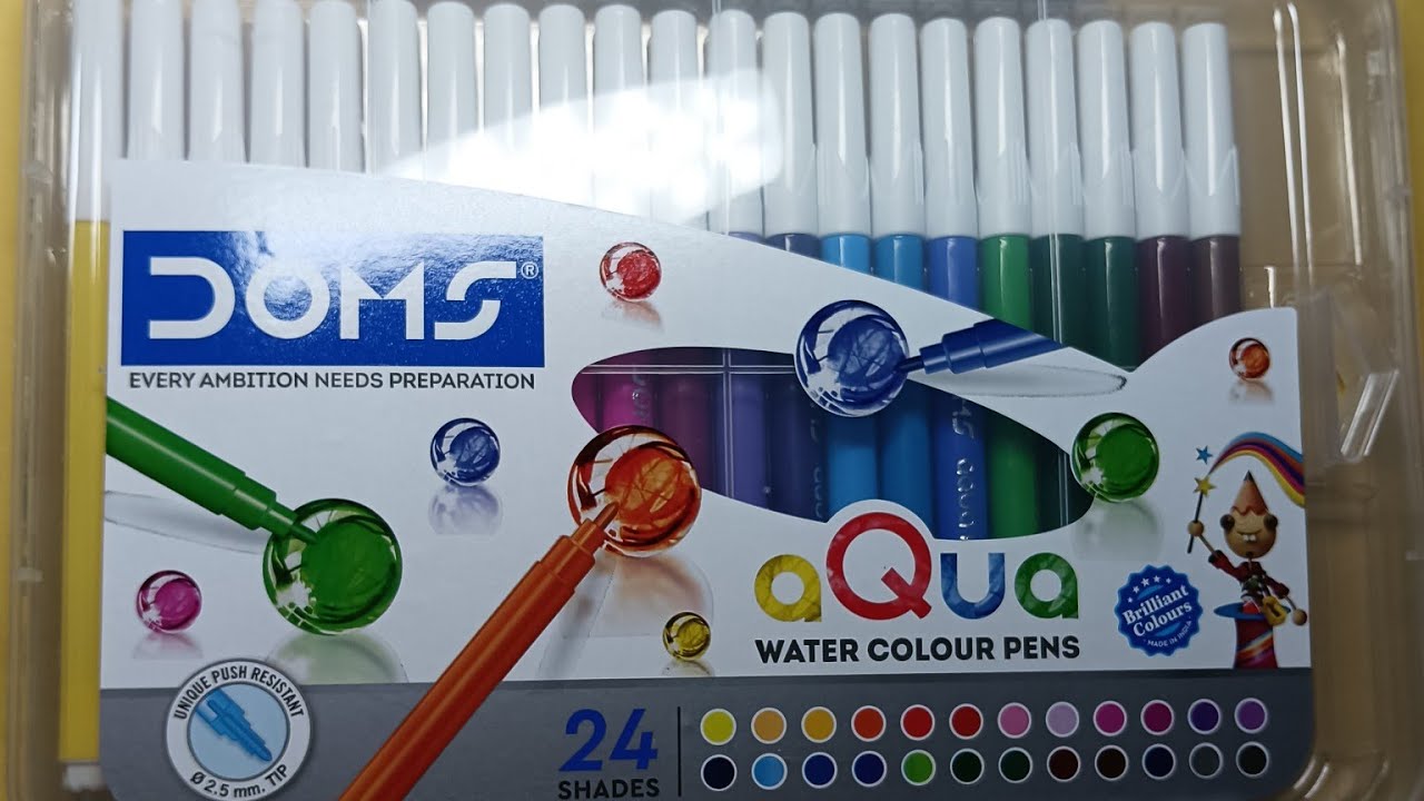 doms water colour pens review ( suhema art) - YouTube