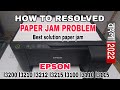 how to solve paper jum problem Epson ecotank printer 3210