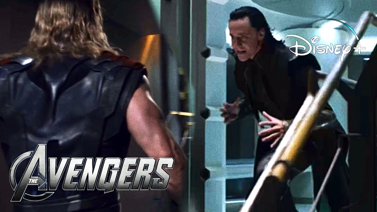 The Avengers | Loki Tricks Thor Scene | Disney+ [2012] - YouTube