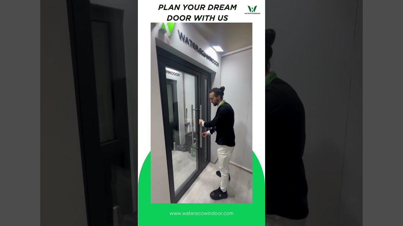 Premium Aluminium Entrance Doors – Elegance Meets Security 🚪✨Water Ecowindoor