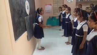 Hop a little jump a little. Action song doing by class 3 and 4. screenshot 3