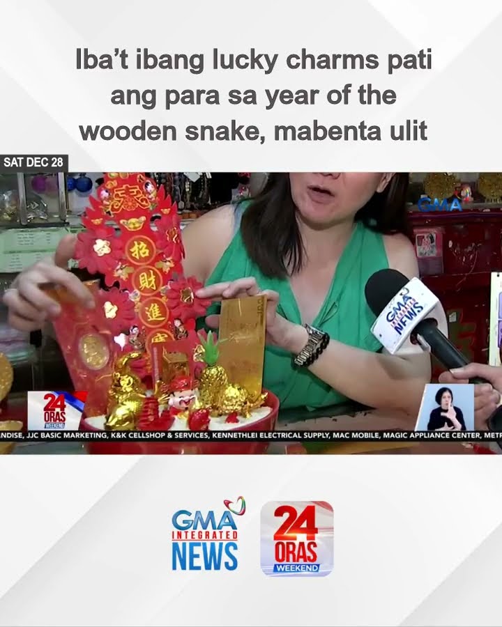 Iba’t ibang lucky charms pati ang para sa year of the wooden snake, mabenta ulit | 24 Oras Weekend