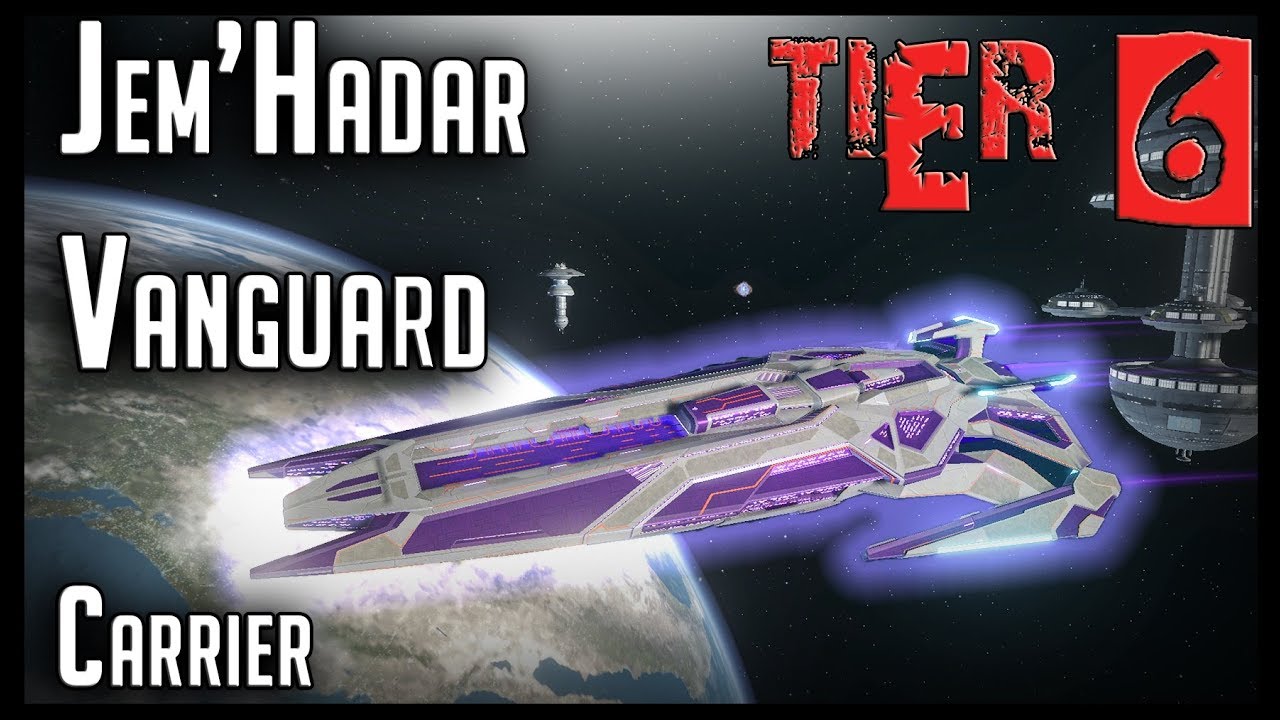 Jem Hadar Vanguard Carrier T6 With All Ship Visuals Star Trek Online Youtube