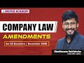 Company Law Amendments for December 2020 by Shubhamm Sir