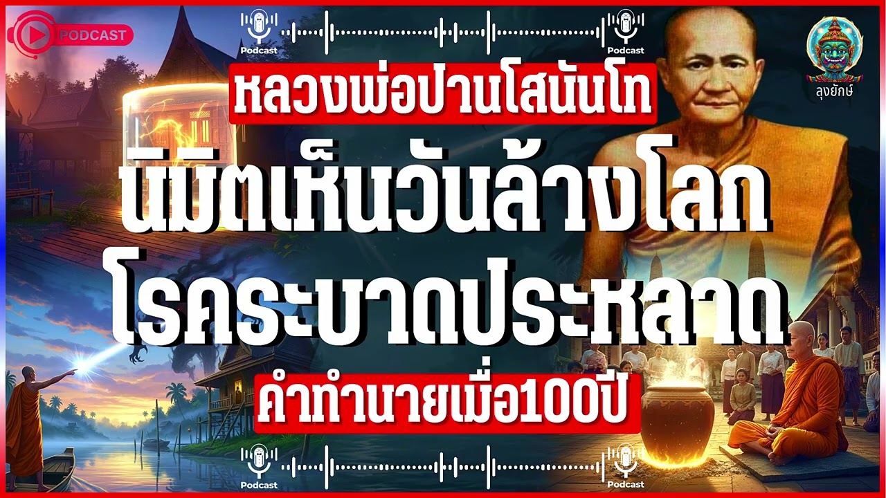 หลวงพ่อปาน วัดบางนมโค คำทำนายเมื่อ100ปี นิมิตเห็นวันล้างโลกเพราะโรคระบาดประหลาด | ลุงยักษ์