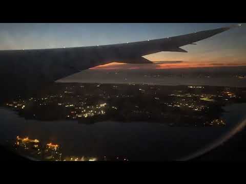 AI 191 BOM-EWR landing at EWR Jan 01, 2021 Time lapse by E R